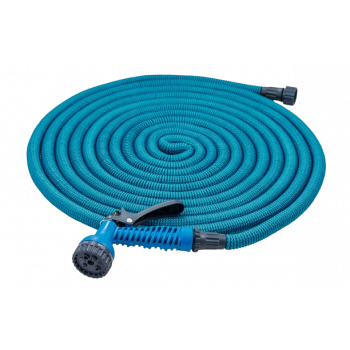 Шланг садовый UNIPUMP ROLL TELESCOPE растягивающийся до 22м, латекс, покрытие полиэстер 