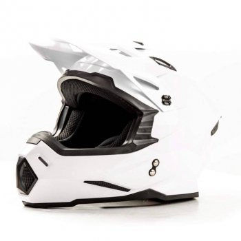 Шлем мото кроссовый HIZER J6801 S (54-56) №2 White