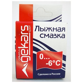 Мазь скольжения Gekars  -0С/-6С 50г красная